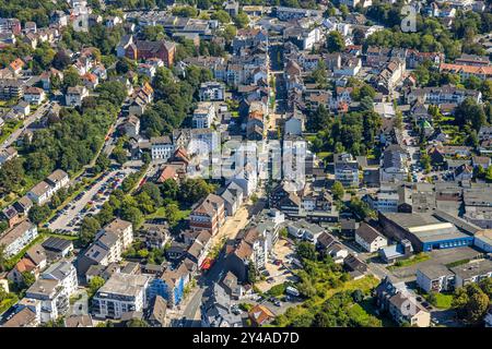 Luftbild, City mit Mittelstraße Umgestaltung und Wohngebiet, Gevelsberg, Ruhrgebiet, Nordrhein-Westfalen, Deutschland ACHTUNGxMINDESTHONORARx60xEURO *** Vista aerea, città con ristrutturazione e zona residenziale di Mittelstraße, Gevelsberg, zona della Ruhr, Renania settentrionale-Vestfalia, Germania ATTENTIHONXMESTRONXMESTRO60xMESTRONRO60xMESTRONRONRONRO60xMESTRO Foto Stock