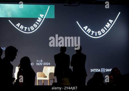 Torino, Italia. 17 settembre 2024. Conferenza stampa presentazione nuova edizione Artissima Art Fair di Torino, Italia - Cronaca - Marted&#xec; 17 settembre 2024 (foto Giulio Lapone/LaPresse)Conferenza stampa di Artissima Art Fair Torino, Italia - News - martedì 17 settembre 2024 (foto Giulio Lapone/LaPresse) crediti: LaPresse/Alamy Live News Foto Stock