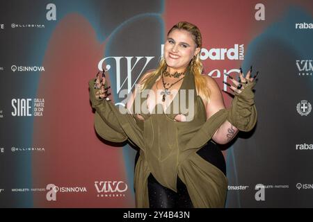 Teatro Manzoni, Milano, Italia, 16 settembre 2024, Bigmama partecipa a "Billboard Women in Music". Breakthrough Award durante Billboard Italia Women in Mu Foto Stock