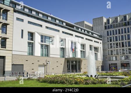 Ambasciata Francia, Pariser Platz, Mitte, Berlino, Germania, Europa Foto Stock