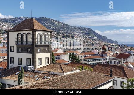 Funchal, il centro storico di se, Madeira Foto Stock