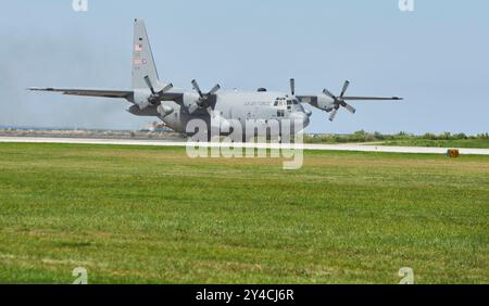 Cleveland National Airshow. Aeroporto di Burke Lakefront. 1° settembre 2024. C-130 Ercole Foto Stock