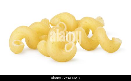 Pila di cavatappi grezzi o cellulentani isolati su bianco Foto Stock