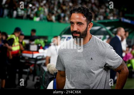 Portogallo. 17 settembre 2024. Rúben Amorim durante la partita di calcio di UEFA Champions League tra Sporting CP e LOSC Lille allo stadio Jose Alvalade di Lisbona il 17 settembre 2024 UEFA Champions League - Sporting CP vs LOSC Lille (Valter Gouveia/SPP) credito: SPP Sport Press Photo. /Alamy Live News Foto Stock