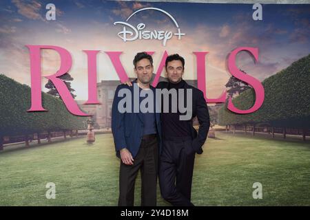 Alex Hassell e Aidan Turner partecipano alla proiezione speciale britannica dei nuovi rivali Disney+ all'Ham Yard Hotel, nel centro di Londra. Data foto: Martedì 17 settembre 2024. Foto Stock