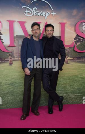 Alex Hassell e Aidan Turner partecipano alla proiezione speciale britannica dei nuovi rivali Disney+ all'Ham Yard Hotel, nel centro di Londra. Data foto: Martedì 17 settembre 2024. Foto Stock