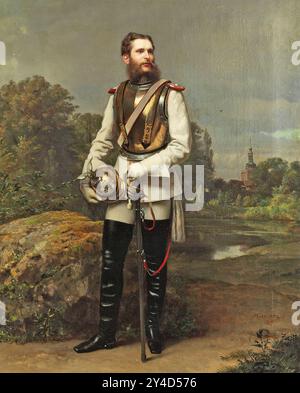 PRINCIPE EREDITARIO FEDERICO GUGLIELMO III DI PRUSSIA (1831-1888) di Oskar Begas (1887) Foto Stock