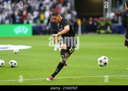 Joey Veerman del PSV Eindhoven durante la partita di UEFA Champions League tra Juventus FC e PSV Eindhoven all'Allianz Stadium il 17 settembre 2024 Foto Stock