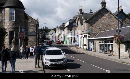 Vista generale di Atholl Road Pitlochry Foto Stock