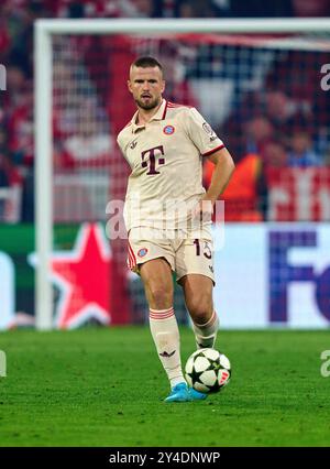 Eric Dier, FCB 15 nella partita di campionato a gironi FC BAYERN MUENCHEN - DINAMO ZAGABRIA 9-2 della UEFA Champions League nella stagione 2024/2025 a Monaco, 17 settembre 2024, FCB, 1. Spieltag, München fotografo: Peter Schatz Foto Stock