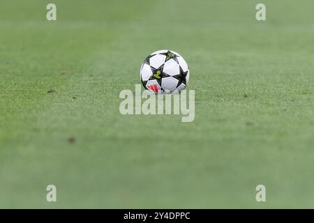 17 settembre 2024. Lisbona, Portogallo. Pallone ufficiale della UEFA Champions League © Alexandre de Sousa/Alamy Live News Foto Stock