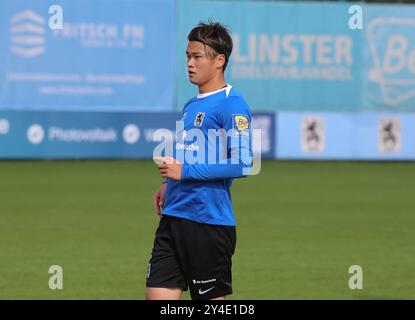 München, Deutschland, 17. Settembre 2024: Fussball, Herren, 3.Liga, Saison 2024/2025, TSV 1860 München, training, Grünwalder Strasse 114 Soichiro Kozuki (TSV 1860 München) Kopf, Oberkörper Foto Stock