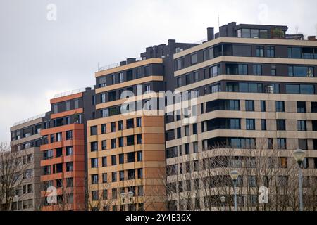Belgrado: Nuovi edifici nel distretto di Dorcol. Serbia Foto Stock