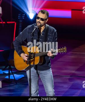 Nashville, Stati Uniti. 18 settembre 2024. Eric Church si esibisce alla 17th Academy of Country Music Honors al Ryman Auditorium il 21 agosto 2024 a Nashville, Tennessee. (Foto: Amiee Stubbs/imageSPACE) credito: Imagespace/Alamy Live News Foto Stock