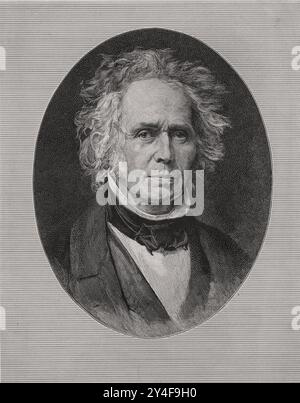 William Cranch Bond (1789-1859 ) - Ritratto incisivo Foto Stock