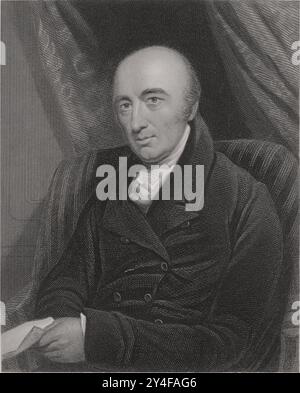 William Hyde Wollaston (1766-1828 ) - Ritratto incisivo Foto Stock