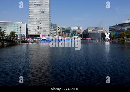 Colonia, Germania. 18 settembre 2024. Vista del congresso digitale Digital X di Deutsche Telekom nel Media Park. Crediti: Rolf Vennenbernd/dpa/Alamy Live News Foto Stock