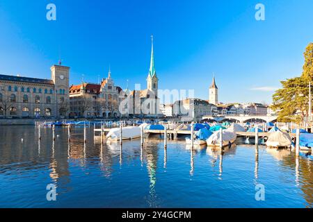 Vista panoramica di Zurigo, Alpi svizzere, Svizzera Foto Stock