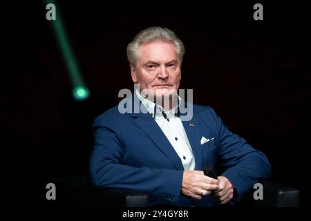 Oberhausen, Germania. 18 settembre 2024. Manfred FLORE, SPD, vice sindaco di Oberhausen, presentazione del nuovo programma per il Metronom Theater Oberhausen, Metronom Theater Oberhausen il 18 settembre 2024, credito: dpa/Alamy Live News Foto Stock