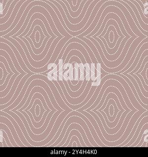 Pattern vettoriale senza cuciture, tonalità geometriche boho beige della terra. Illustrazione vettoriale Illustrazione Vettoriale