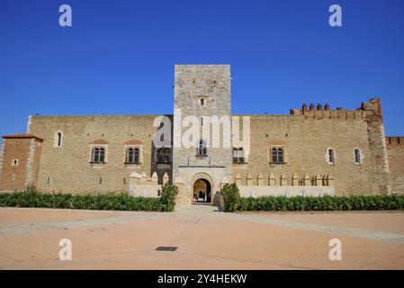 Palazzo dei Re di Maiorca (Palais des ROIs de Majorque), una fortezza a Perpignan, Francia, Europa Foto Stock