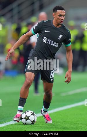 Milano, Italia. 17 settembre 2024. Trent Alexander-Arnold del Liverpool durante la partita di calcio della UEFA Champions League tra Milano e Liverpool allo Stadio San Siro di Milano - martedì 17 settembre 2024. Sport - calcio . (Foto di Spada/LaPresse) credito: LaPresse/Alamy Live News Foto Stock