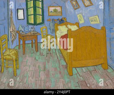 VINCENT van GOGH (1853-1890), pittore olandese. Camera da letto ad Arles intorno al 1888 Foto Stock