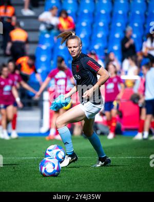 A Coruña, Spagna. 16 luglio 2024. UEFA Women's Eurocup Qualifier. Spagna vs Belgio. Stadio Riazor. Foto Stock