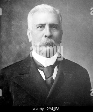 Porfirio Díaz , José de la Cruz Porfirio Díaz Mori (1830 – 1915), Porfirio Díaz, generale messicano, politico e in seguito dittatore che prestò servizio in tre diverse occasioni come presidente del Messico Foto Stock