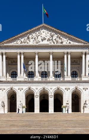 Il Palazzo di Sao Bento è il luogo in cui l'assemblea si riunisce a Lisbona, in Portogallo Foto Stock