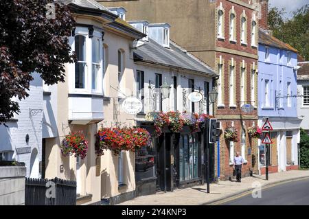 Bridge Street, Christchurch, Dorset, England, Regno Unito Foto Stock