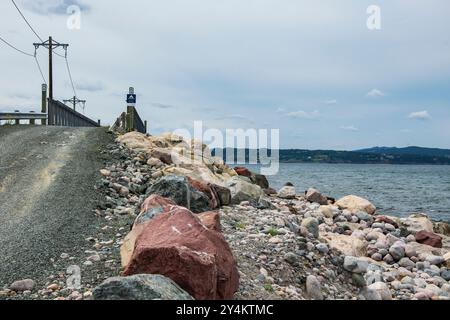 Newfoundland T Railway a Seal Cove, Conception Bay South, Newfoundland & Labrador, Canada Foto Stock