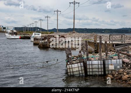 Indian Pond and Newfoundland T Railway a Seal Cove, Conception Bay South, Newfoundland & Labrador, Canada Foto Stock