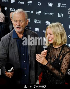 10 settembre 2024 - Toronto, Ontario, Canada - Bill Murray, Naomi Watts. 2024 Toronto International Film Festival - ''The Friend'' si tiene alla Roy Thomson Hall. Foto Stock