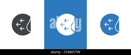 rimuovi la collezione con il contorno dell'icona dell'adesivo su sfondo bianco e nero Illustrazione Vettoriale