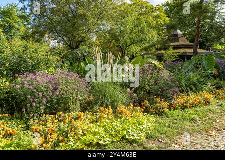 Der Wertwiesenpark a Heilbronn, Baden-Württemberg, Deutschland | Wertwiesenpark a Heilbronn, Baden-Württemberg, Germania Foto Stock