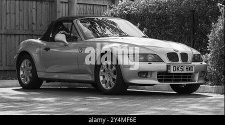 Z3, BMW, costruttore di automobili bavarese, roadster, 3 litri, 2 posti, 2 porte, anno di fabbricazione 2001, costruito in America, South Carolina, stabilimento, Spartanburg. Foto Stock