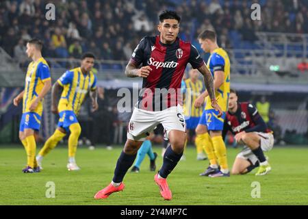 Bologna, Italia. 18 settembre 2024. Stadio Renato Dall'Ara, Bologna, Italia - Santiago Castro durante la partita di calcio di UEFA Champions League 2024/2025, Bologna vs Shakhtar, 18 set 2024 (foto di Roberto Ramaccia/Sipa USA) crediti: SIPA USA/Alamy Live News Foto Stock