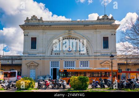 La stazione ferroviaria principale di Livorno, Italia, Foto Stock