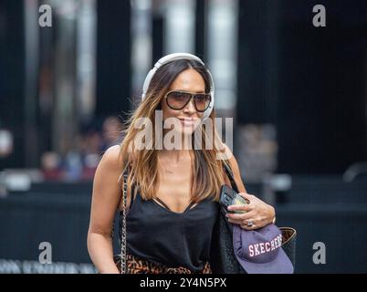 Londra, Inghilterra, Regno Unito. 19 settembre 2024. Myleene Klass arriva ai Global radio Studios di Londra crediti: Richard Lincoln/Alamy Live News Foto Stock