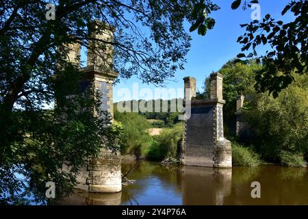 Dowles Bridge sul fiume Severn a Bewdley Foto Stock