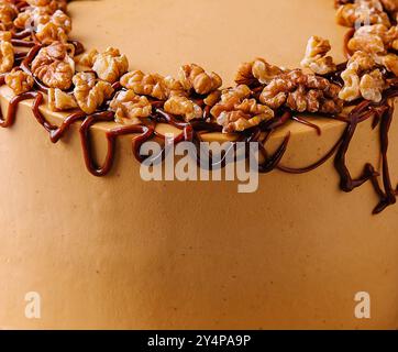 delizioso biscotto toffee cake da vicino Foto Stock