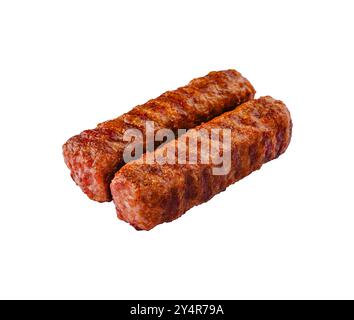 Involtini di carne rumeni grigliati - mititei, mici Foto Stock