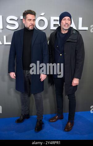 Alvarno partecipa alla premiere "Cristobal Balenciaga" al Callao Cinema il 18 gennaio 2024 a Madrid, Spagna. Foto Stock