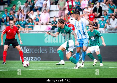 Ferrol, Spagna. 17 agosto 2024. Hypermotion League Racing Club Ferrol vs Málaga FC Foto Stock