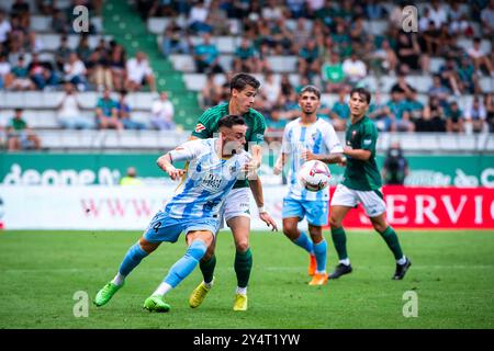 Ferrol, Spagna. 17 agosto 2024. Hypermotion League Racing Club Ferrol vs Málaga FC Foto Stock