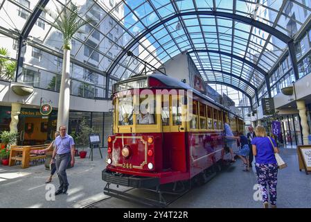 Tram a Christchurch, nuova Zelanda, Oceania Foto Stock