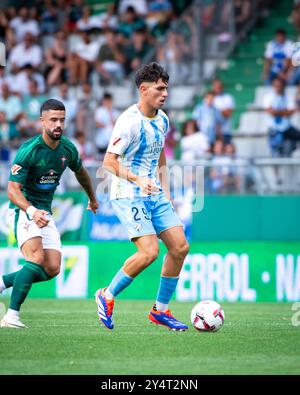 Ferrol, Spagna. 17 agosto 2024. Hypermotion League Racing Club Ferrol vs Málaga FC Foto Stock