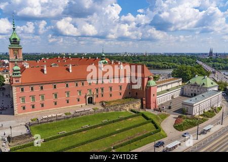 Castello reale nella città vecchia di Varsavia, Polonia, Europa Foto Stock