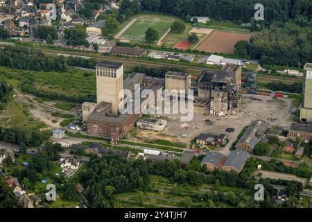 Ex miniera di Lippe su Egonstrasse a Herten Westerholt. Renania settentrionale-Vestfalia, Germania, Europa Foto Stock